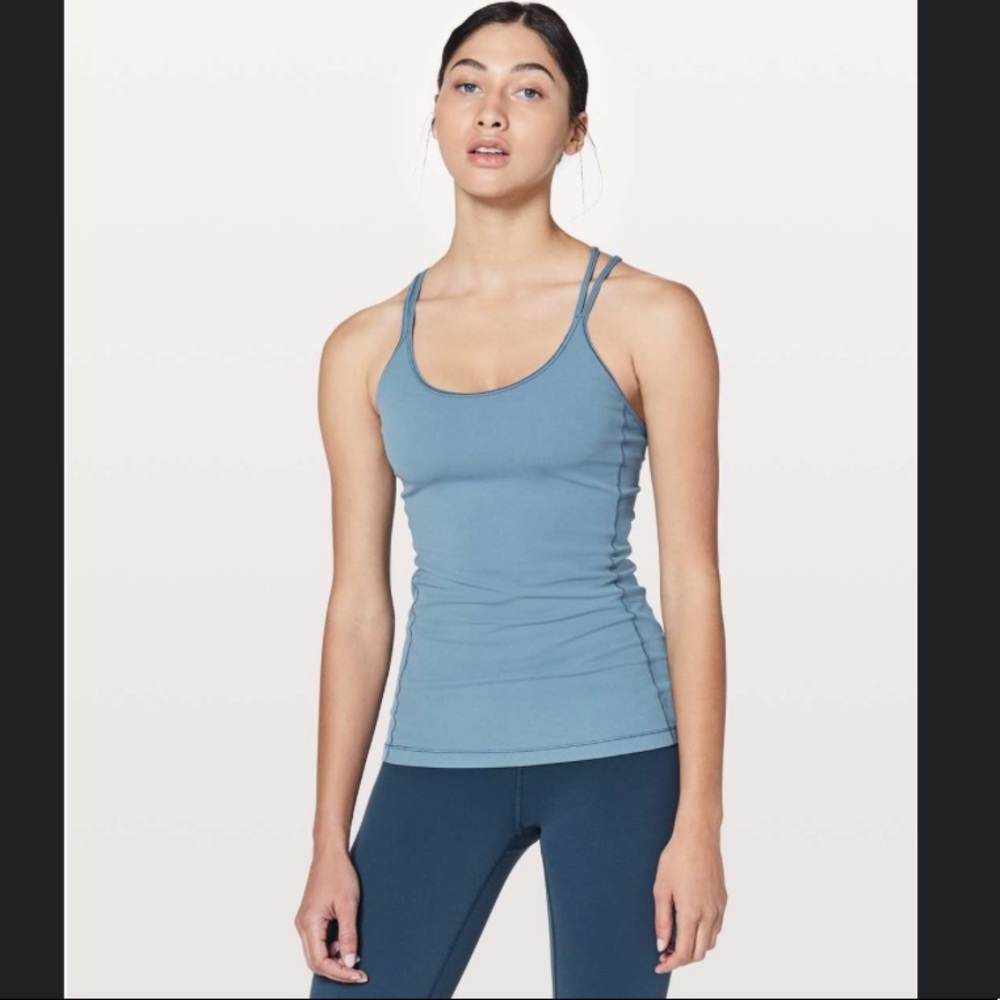 Lululemon Free To Be Tank Nulu Slate Blue Size 8